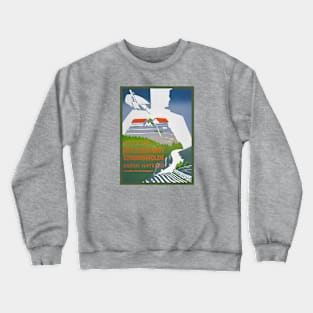 Israel, Poster. Youth for Settlement, Circa 1946 Crewneck Sweatshirt